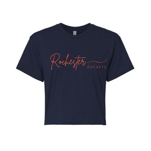 dBoldTees & DTF Transfers Adult Cropped Rochester Line PTO Next Level T-Shirt - FR008 Adult Small / Navy