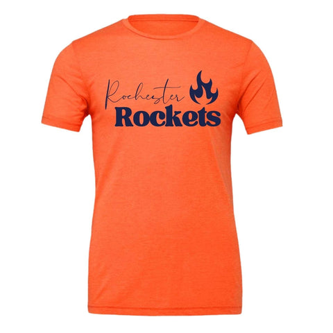 dBoldTees & DTF Transfers Adult Rochester Flame PTO Bella + Canvas T-Shirt - FR008 Adult Small / Orange