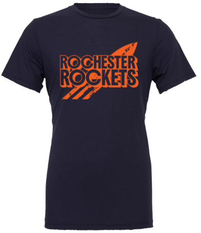 dBoldTees & DTF Transfers Adult Rochester Rockets PTO Bella + Canvas T-Shirt - FR008 Adult Small / Navy