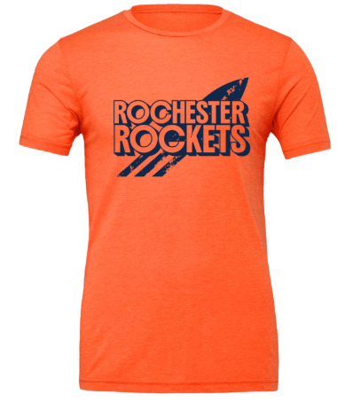 dBoldTees & DTF Transfers Adult Rochester Rockets PTO Bella + Canvas T-Shirt - FR008 Adult Small / Orange