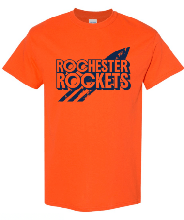 dBoldTees & DTF Transfers Adult Rochester Rockets PTO Gildan T-Shirt - FR008 Adult Small / Orange