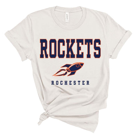 3001 athletic heather Adult Unisex Bella + Canvas - Vintage White - Rockets