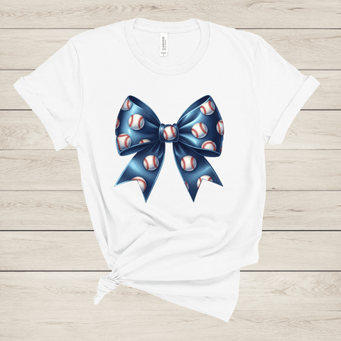 dBoldTees DTF Transfer DTF TRANSFER - Baseball Bow BASEB003 Pocket 4"