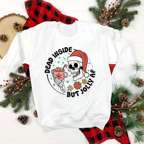 dBoldTees DTF Transfer DTF TRANSFER - Dead Inside But Jolly AF 5020