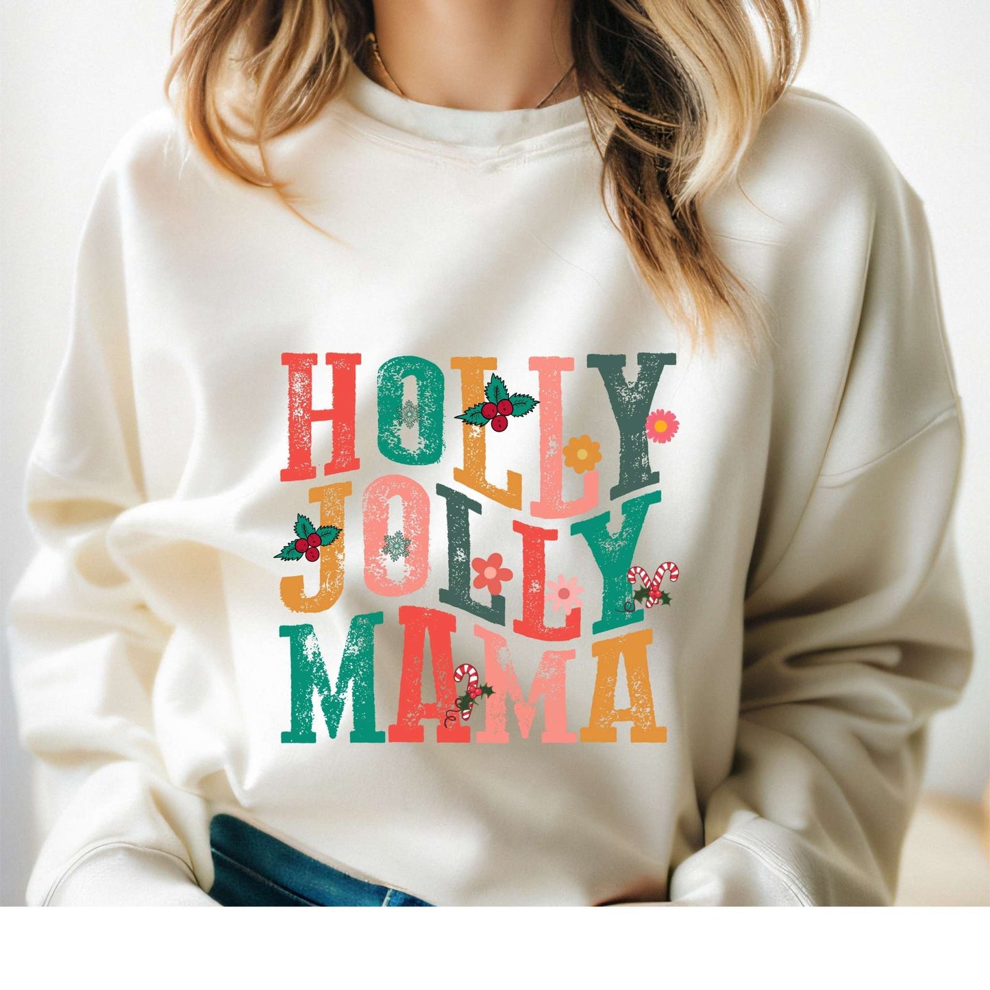 dBoldTees DTF Transfer DTF TRANSFER - Holly Jolly Mama 5010