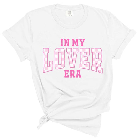 dBoldTees DTF Transfer DTF TRANSFER -In My Lover Era Pink Checkered Distressed 9014