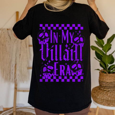 dBoldTees DTF Transfer DTF TRANSFER - In My Villain Era Distressed Left Upper Chest & Back Set 7044