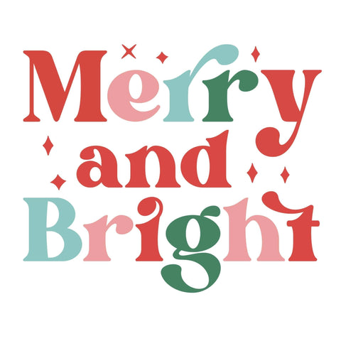 dBoldTees DTF Transfer DTF TRANSFER - Merry & Bright 5014