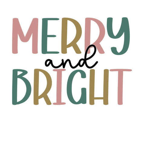 dBoldTees DTF Transfer DTF TRANSFER - Merry & Bright 5027