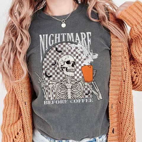 dBoldTees DTF Transfer DTF TRANSFER - Nightmare Before Coffee 7040