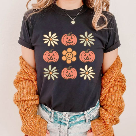 dBoldTees DTF Transfer DTF TRANSFER - Pumpkins & Flowers 7042