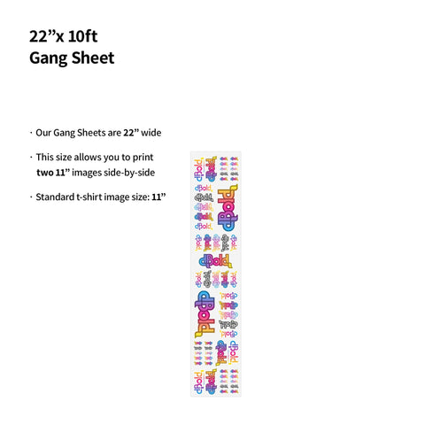 dBoldTees Gang Sheet Gang Sheet Builder 22 in X 120 in