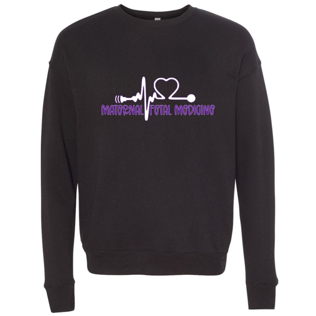dBoldTees & DTF Transfers Maternal Fetal Medicine Design 1 Crewneck Sweatshirt / XS / Black