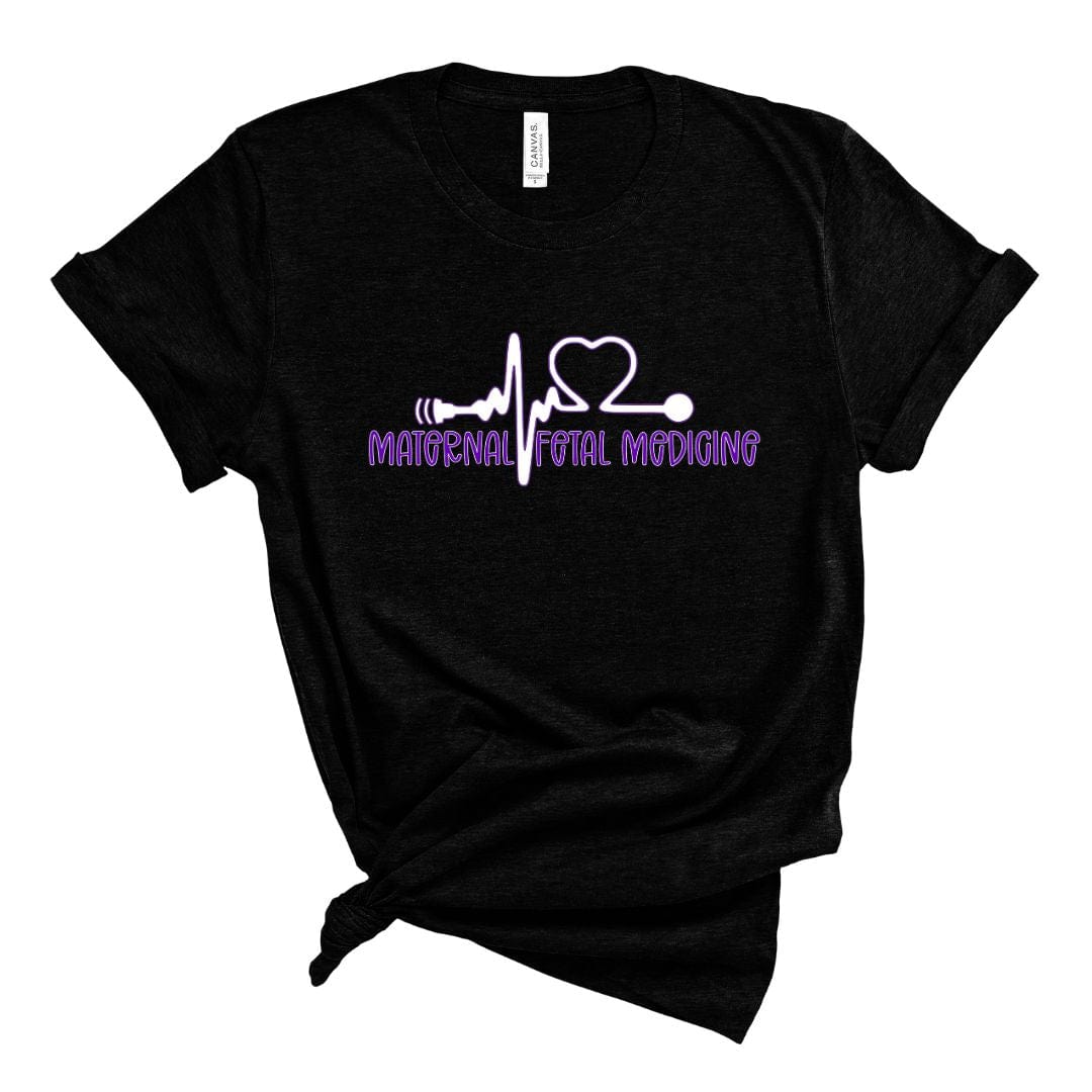 dBoldTees & DTF Transfers Maternal Fetal Medicine Design 1 T-Shirt / XS / Black