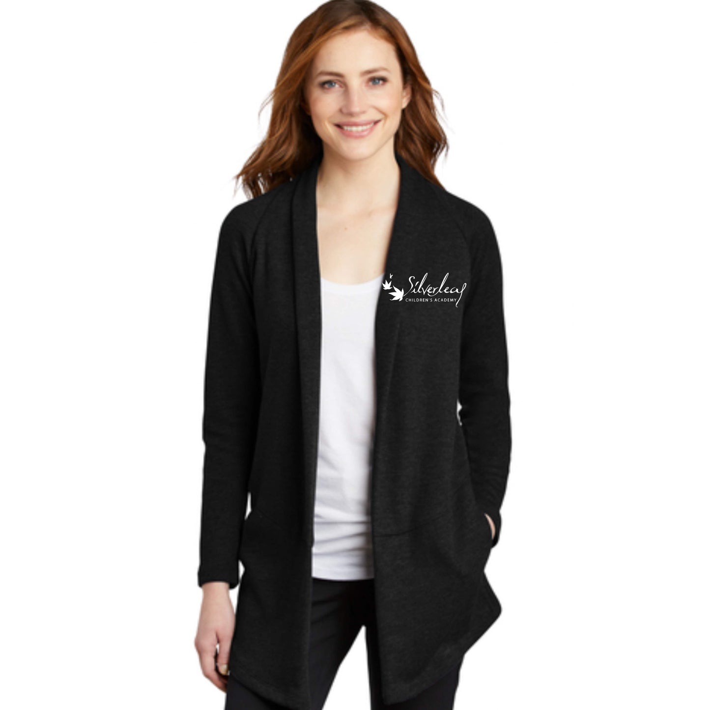 dBoldTees & DTF Transfers Port Authority® Women's Interlock Cardigan XS / Charcoal Heather