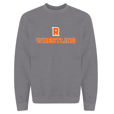 dBoldTees & DTF Transfers R Wrestling Gildan Crewneck Sweatshirt - TS031 Youth XS / Gray