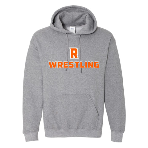 dBoldTees & DTF Transfers R Wrestling Gildan Hooded Sweatshirt - TS031 Youth XS / Gray