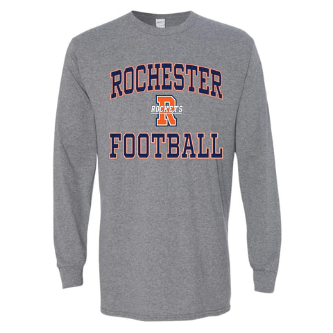 dBoldTees & DTF Transfers Rochester Football 30 Years of Tradition Long Sleeved T-shirt FR114 2T / Gray