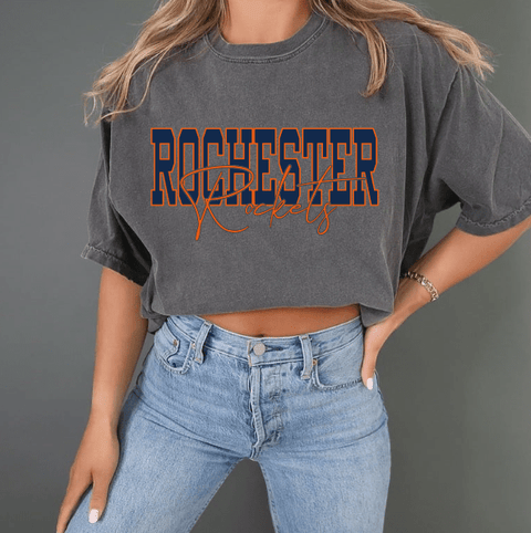 dBoldTees & DTF Transfers Rochester Rockets Comfort Colors 1717 DS001 - RR001