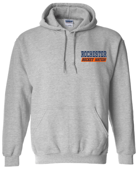 dBoldTees & DTF Transfers Rochester Rockets Gildan Hoodie 18500 - RR001