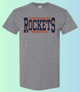 dBoldTees & DTF Transfers Rochester Rockets Grandma Gildan Apparel - RR001 T-Shirt 5000 / Adult Small / Gray