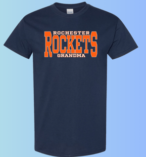 dBoldTees & DTF Transfers Rochester Rockets Grandma Gildan Apparel - RR001 T-Shirt 5000 / Adult Small / Navy