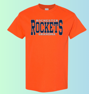 dBoldTees & DTF Transfers Rochester Rockets Grandma Gildan Apparel - RR001 T-Shirt 5000 / Adult Small / Orange