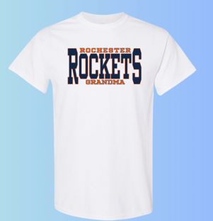 dBoldTees & DTF Transfers Rochester Rockets Grandma Gildan Apparel - RR001 T-Shirt 5000 / Adult Small / White