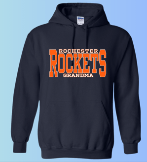 dBoldTees & DTF Transfers Rochester Rockets Grandpa Gildan Apparel - RR001 Hoodie 18500 / Adult Small / Navy