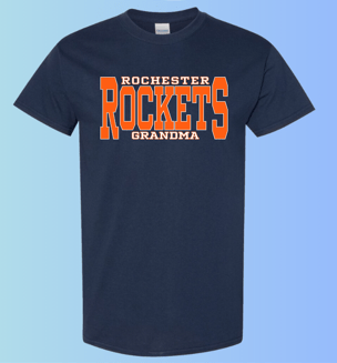 dBoldTees & DTF Transfers Rochester Rockets Grandpa Gildan Apparel - RR001 T-Shirt 5000 / Adult Small / Navy