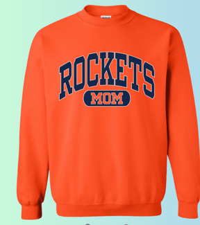 dBoldTees & DTF Transfers Rochester Rockets Mom Gildan Apparel - RR001 Crewneck 18000 / Adult Small / Orange