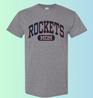 dBoldTees & DTF Transfers Rochester Rockets Mom Gildan Apparel - RR001 T-Shirt 5000 / Adult Small / Gray