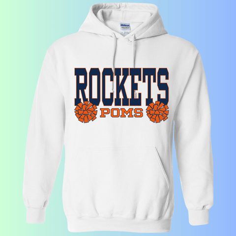 dBoldTees & DTF Transfers Rochester Rockets Poms Gildan Apparel - RR001