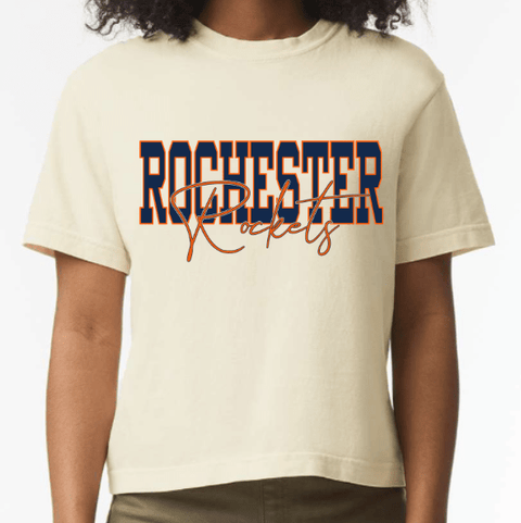 dBoldTees & DTF Transfers Rochester Rockets Women's Comfort Colors 3023CL DS001 - RR001 Adult Small
