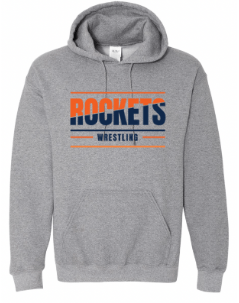 dBoldTees & DTF Transfers Rochester Rockets Wrestling Gildan Heavy Blend Hooded Sweatshirt - TS023