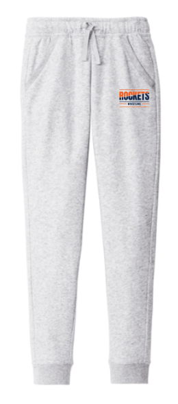 dBoldTees & DTF Transfers Rochester Rockets Wrestling Port & Co Core Fleece Jogger - TS023 Adult Small / Gray