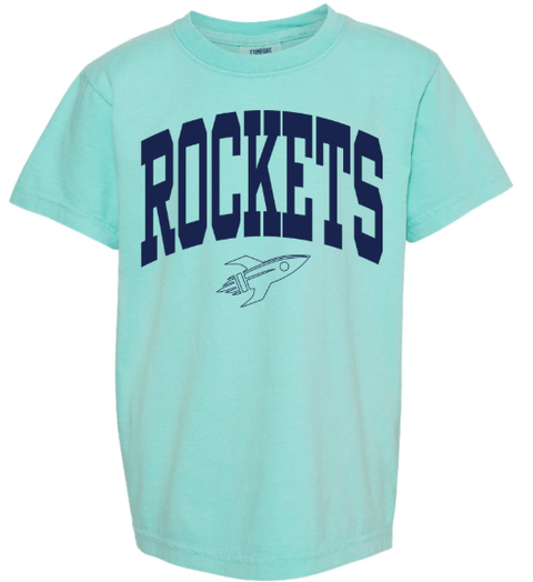dBoldTees & DTF Transfers Rochester Rockets Youth Comfort Colors T-Shirt 9018 - RR001 Youth XS / Chalky Mint