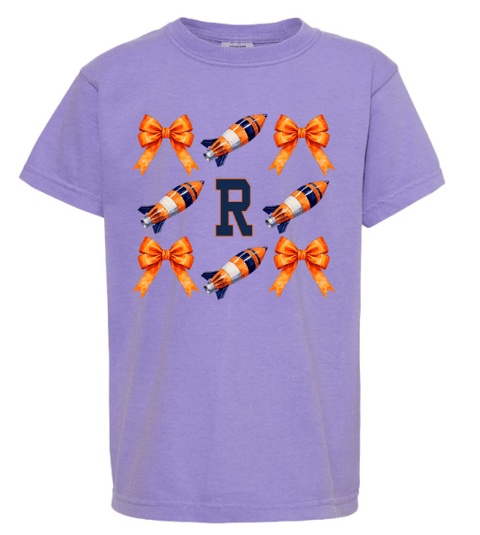 dBoldTees & DTF Transfers Rochester Rockets Youth Comfort Colors T-Shirt 9018 - RR001 Youth XS / Violet