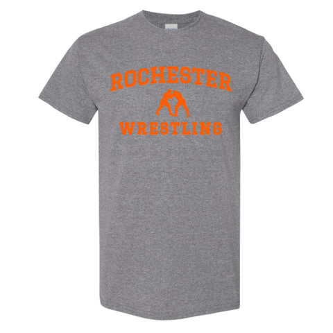 dBoldTees & DTF Transfers Rochester Wrestling Gildan Heavy Cotton T-Shirt - TS031 Youth XS / Gray