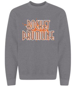 dBoldTees & DTF Transfers Rocket Drumline Crewneck Sweatshirt 18000 - TS018 Youth XS / Gray