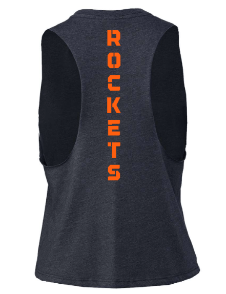 dBoldTees & DTF Transfers Rockets Women's Cropped Tank Top 6682 - RR001