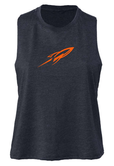 dBoldTees & DTF Transfers Rockets Women's Cropped Tank Top 6682 - RR001