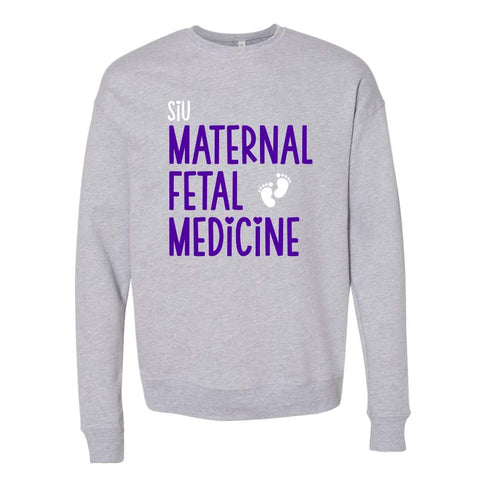 dBoldTees & DTF Transfers SIU Maternal Fetal Medicine with tiny feet & hearts Crewneck Sweatshirt / XS