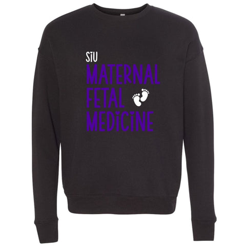dBoldTees & DTF Transfers SIU Maternal Fetal Medicine with tiny feet & hearts Design 9 Crewneck Sweatshirt / XS / Black
