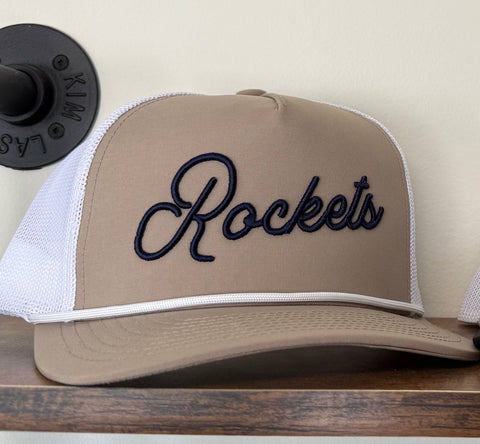 dBoldTees & DTF Transfers Tan Rockets Snapback Hat - RR001