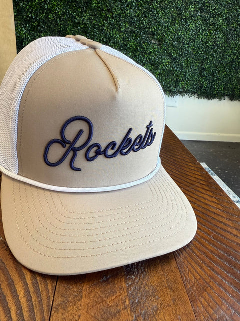 dBoldTees & DTF Transfers Tan Rockets Snapback Hat - RR001