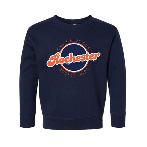 dBoldTees & DTF Transfers Toddler Rocket Pride PTO Rabbit Skins Crewneck Sweatshirt - FR008 2T / Navy
