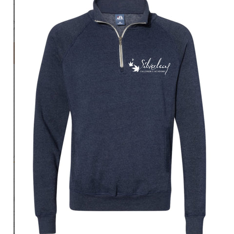 dBoldTees & DTF Transfers Unisex J. America - Triblend Quarter-Zip Sweatshirt - 8869 XS / Navy