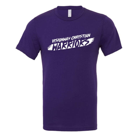 dBoldTees & DTF Transfers Visionway Warriors Bella + Canvas T-Shirt  - FR013 Youth XS / Purple