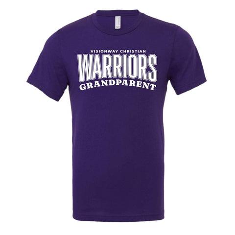 dBoldTees & DTF Transfers Visionway Warriors Grandparent Bella + Canvas T-Shirt  - FR013 Youth XS / Purple